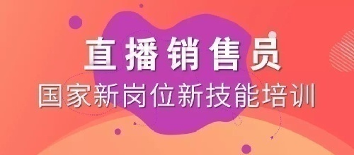 人社部国新职业资格证书直播销售员证书培训考试报名与直播销售员项目合作简介