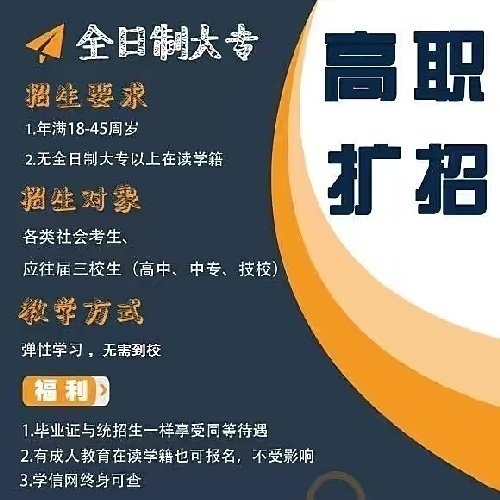 学历提升:二学历、高职扩招、考研等项目招生合作