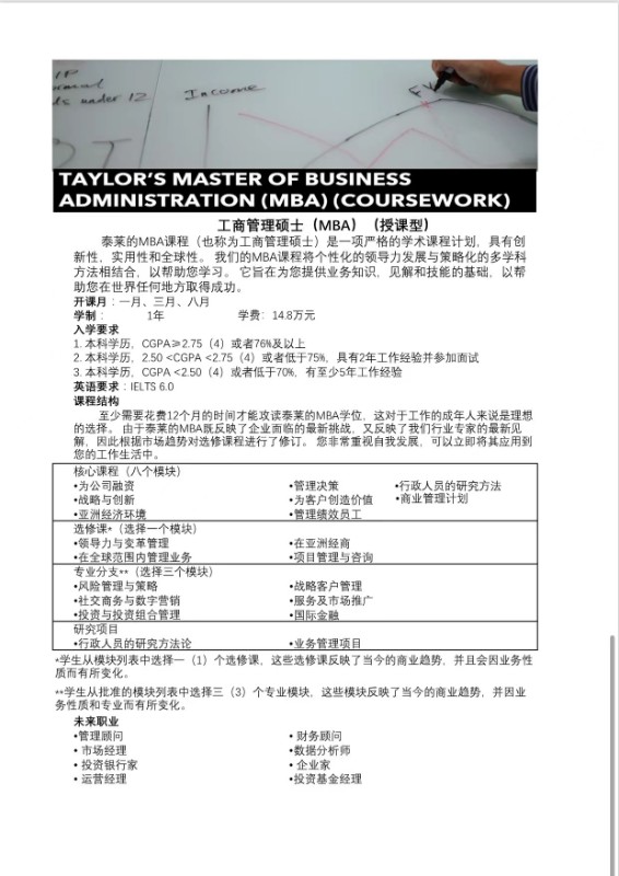 马来西亚泰莱大学招区域招生代理